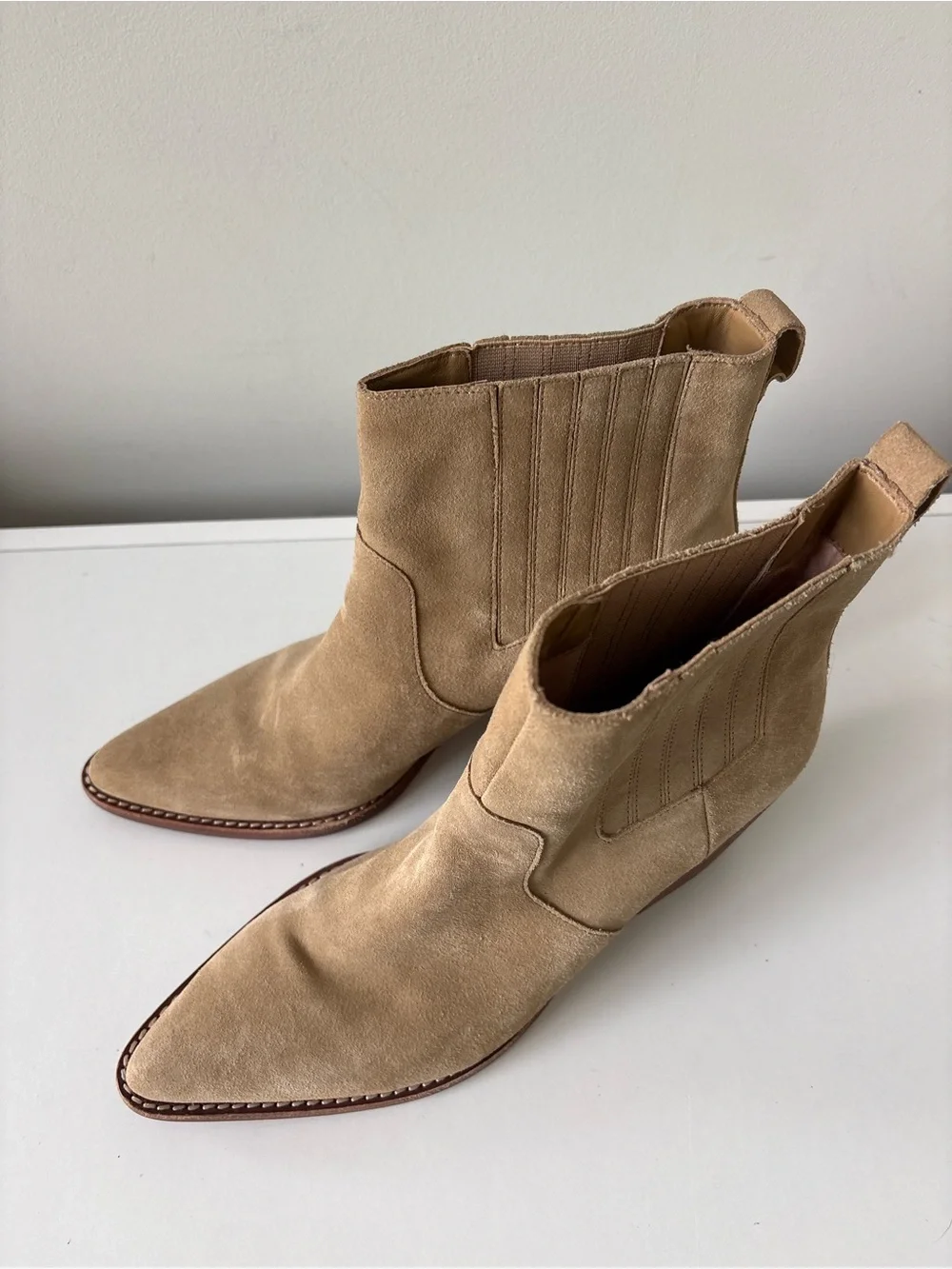 J.Crew Western Boots Suede Leather Size 10